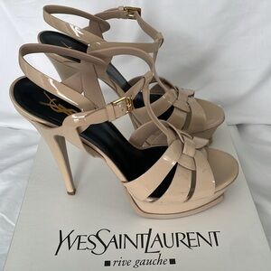 Authentic YSL Platform Heels Nude color Size 40(10)